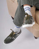 Bel-Air olive premium sneakers featuring a sleek design and TPR sole.