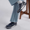 Mayfair navy sneakers featuring a timeless look and padded collars.