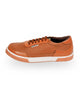 Raphael's tan sneakers with PU leather and signature 6-lace closure.