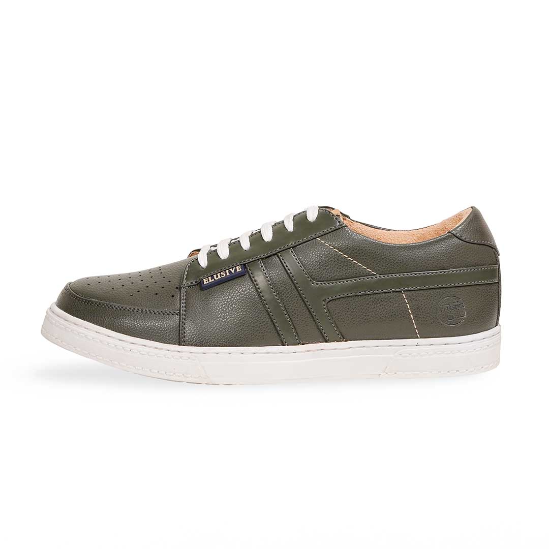 Soho 1 olive sneakers with imported PU leather and latex insoles.