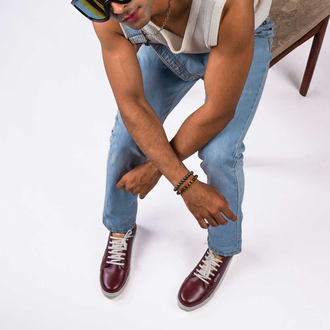 The Scarlet Standard sneakers with padded collars and latex insole for comfort.